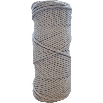 Pelote corde macramé coton torsadée gris 250g 3mmx60m - Artemio - Mondial Tissus Pelote corde macramé coton torsadée gris 250g 3mmx60m - Artemio - Mondial Tissus