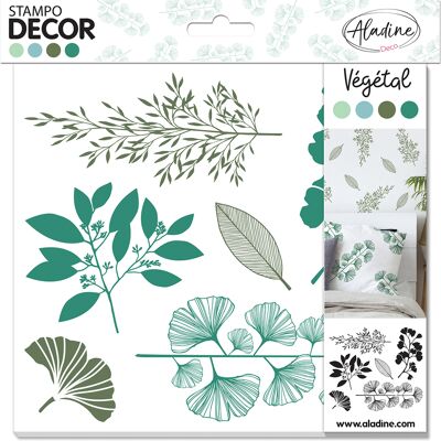 Tampons décor vegetal - Aladine - Mondial Tissus Tampons décor vegetal - Aladine - Mondial Tissus
