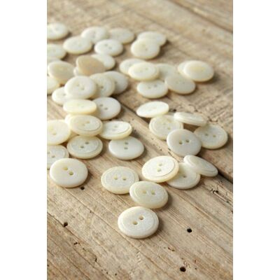 Lot de 5 boutons Duo nacre 12 mm - Eglantine et Zoé - Mondial Tissus Lot de 5 boutons Duo nacre 12 mm - Eglantine et Zoé - Mondial Tissus