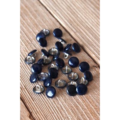 Eglantine et Zoé - Shiny - Bleu Atlantique - 10 mm - Bouton Eglantine et Zoé - Shiny - Bleu Atlantique - 10 mm - Bouton