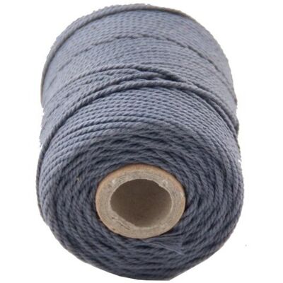 Pelote corde macramé coton anthracite 200g 2,2mmx70m - Artemio - Mondial Tissus Pelote corde macramé coton anthracite 200g 2,2mmx70m - Artemio - Mondial Tissus