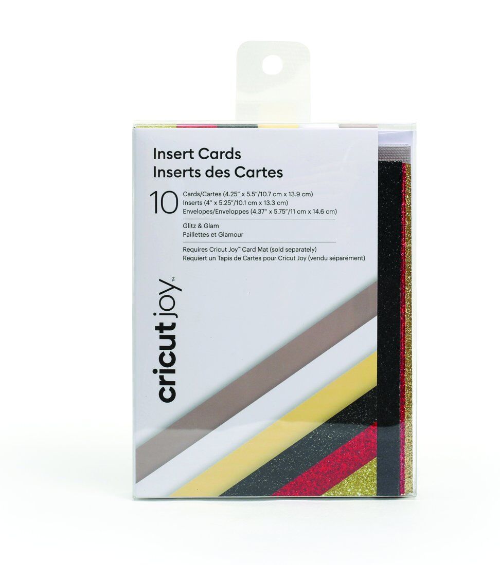 GRAINE C Cricut Joy 10 cartes & enveloppes paillettes & glamour 10,7 x 13,9 cm