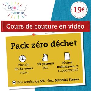 ENJOYC Cours de couture vidéo - Pack zéro déchet