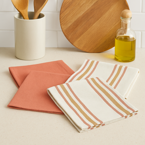 Lot de 4 serviette de table maison de campagne linen look 40x40 cm - MT - Mondial Tissus Lot de 4 serviette de table maison de campagne linen look 40x40 cm - MT - Mondial Tissus