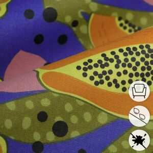 Tissu Loneta enduit fruit arty multicolore - MT - Mondial Tissus Tissu Loneta enduit fruit arty multicolore - MT - Mondial Tissus
