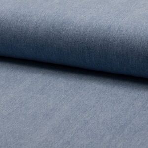 Tissu denim 100% coton bleu clair - Mondial Tissus Tissu denim 100% coton bleu clair - Mondial Tissus