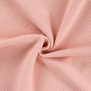 Tissu éponge nid d'abeille verso bouclette uni rose - Mondial Tissus Tissu éponge nid d'abeille verso bouclette uni rose - Mondial Tissus
