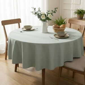 Nappe ronde 160cm countryside vert d'eau - MT - Mondial Tissus Nappe ronde 160cm countryside vert d'eau - MT - Mondial Tissus