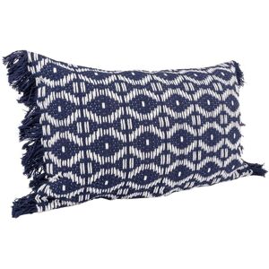 Housse de coussin ethnique bleu 30x50cm - MT - Mondial Tissus Housse de coussin ethnique bleu 30x50cm - MT - Mondial Tissus