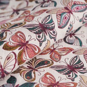 Tissu jacquard Papillon multicolore - Mondial Tissus Tissu jacquard Papillon multicolore - Mondial Tissus