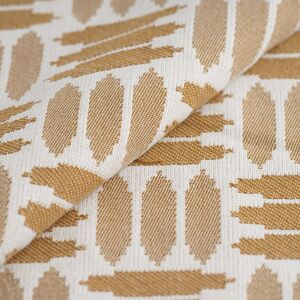 Tissu jacquard doux trait jaune - MT - Mondial Tissus Tissu jacquard doux trait jaune - MT - Mondial Tissus