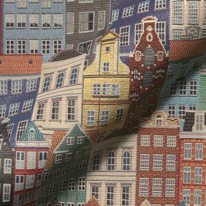 Tissu jacquard gobelin maison coloré multico - Mondial Tissus Tissu jacquard gobelin maison coloré multico - Mondial Tissus