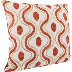 Housse de coussin seventies terracotta 40x40cm - MT - Mondial Tissus Housse de coussin seventies terracotta 40x40cm - MT - Mondial Tissus