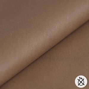 Tissu pour doublure Chintz non feu marron 280 cm - Mondial Tissus Tissu pour doublure Chintz non feu marron 280 cm - Mondial Tissus
