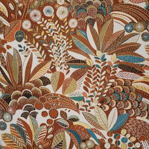 Tissu Jacquard Cléopâtre roux - Mondial Tissus Tissu Jacquard Cléopâtre roux - Mondial Tissus