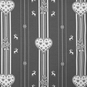 Tissu jacquard Alpineto gris - Mondial Tissus Tissu jacquard Alpineto gris - Mondial Tissus
