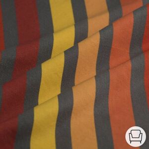 Tissu toile transat Etna orange - Mondial Tissus Tissu toile transat Etna orange - Mondial Tissus