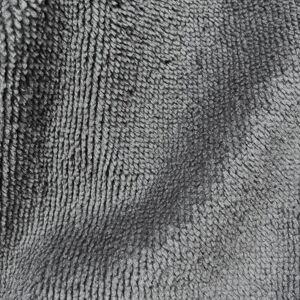 Tissu éponge bambou doudou gris fonce - Mondial Tissus Tissu éponge bambou doudou gris fonce - Mondial Tissus