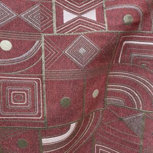 Tissu jacquard polyester siège design géométrique bordeaux - Thevenon - Thevenon - Mondial Tissus Tissu jacquard polyester siège design géométrique bordeaux - Thevenon - Thevenon - Mondial Tissus