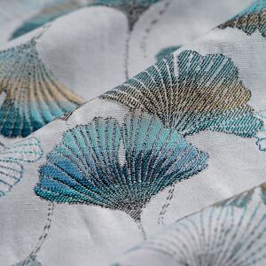 Tissu jacquard Gingko ombre bleu - MT - Mondial Tissus Tissu jacquard Gingko ombre bleu - MT - Mondial Tissus