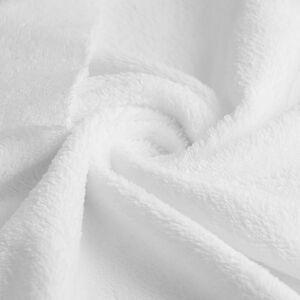Tissu éponge bambou douce blanc - Mondial Tissus Tissu éponge bambou douce blanc - Mondial Tissus