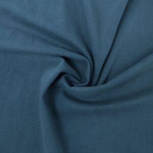 Tissu jegging coton polyester bleu moyen - Mondial Tissus Tissu jegging coton polyester bleu moyen - Mondial Tissus