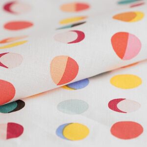 Tissu cretonne ronds multicolores - MT - Mondial Tissus Tissu cretonne ronds multicolores - MT - Mondial Tissus