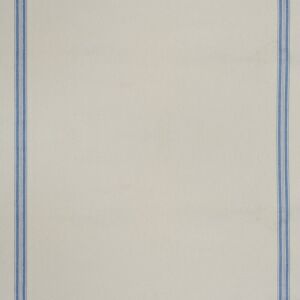 Toile torchon 100% coton écrue rayée bleue - Mondial Tissus Toile torchon 100% coton écrue rayée bleue - Mondial Tissus