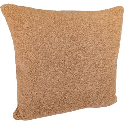 Housse de coussin sherpa camel 40x40cm - MT - Mondial Tissus Housse de coussin sherpa camel 40x40cm - MT - Mondial Tissus