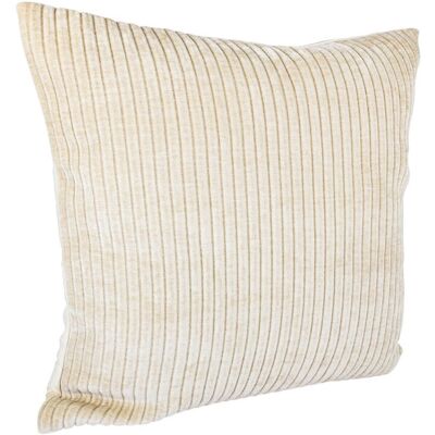 Housse de coussin larges côtes écru - MT - Mondial Tissus Housse de coussin larges côtes écru - MT - Mondial Tissus