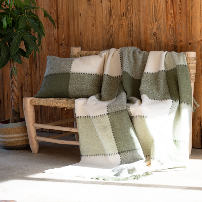 Housse de coussin beija kaki 45 x 45 cm - Mondial Tissus Housse de coussin beija kaki 45 x 45 cm - Mondial Tissus