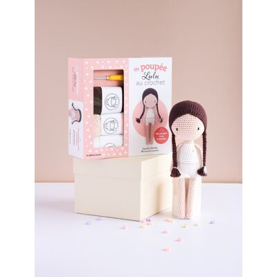Kit coffret Ma poupée LULU au crochet - Mondial Tissus Kit coffret Ma poupée LULU au crochet - Mondial Tissus