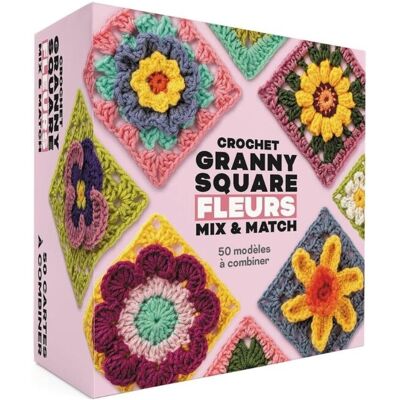 Coffret crochet granny square fleurs mix and match 50 modèles - Editions Eyrolles - Mondial Tissus Coffret crochet granny square fleurs mix and match 50 modèles - Editions Eyrolles - Mondial Tissus