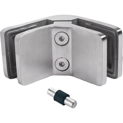 PSG Support de verre 6–10,76 mm carré 90° pin 53x45x26 mm AISI 304 satiné PSG Support de verre 6–10,76 mm carré 90° pin 53x45x26 mm AISI 304 satiné