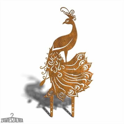 Zawieszalnia – décoration de jardin Paon XL 75 cm en acier Corten Zawieszalnia – décoration de jardin Paon XL 75 cm en acier Corten