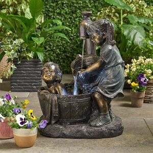ArmadaDeals Retro Exquisite Garden Resin Statue Kids Shape Ornament (anglais), Style C