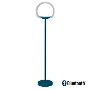 Fermob Lampadaire extérieur Fermob MOOON!-Lampadaire d'extérieur LED H134cm sans fil avec bluetooth Bleu  - Gris