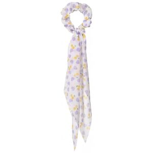 Stella green Chouchou foulard blanc à motifs violets Stella Green
