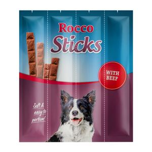 Rocco 120g Bâtonnets Rocco Sticks, poulet ou bœuf 12 x bœuf - Friandises pour chien