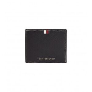 Tommy Hilfiger pour homme. AM0AM11600 Petit portefeuille en cuir de première qualité avec ruban noir (OSFA), Casuel