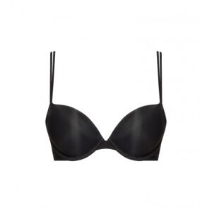Calvin Klein pour femme. 000QF6345E Soutien-gorge Push Up Sheer Marquisette noir (65C), Homewear, Microfibre, Durable