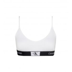 Calvin Klein pour femme. 000QF7216E Soutien-gorge à fines bretelles Ck96 blanc (M), Homewear, Le coton biologique, Durable