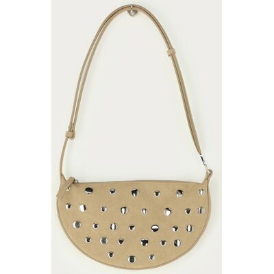 Sac à bandoulière beige avec clous My Jewellery Beige One size fehomme Sac à bandoulière beige avec clous My Jewellery Beige One size fehomme