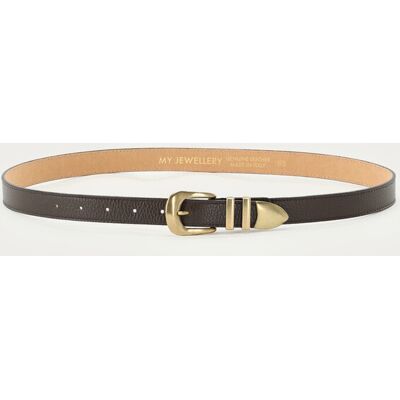 Ceinture en cuir noir My Jewellery Noir One size fehomme Ceinture en cuir noir My Jewellery Noir One size fehomme