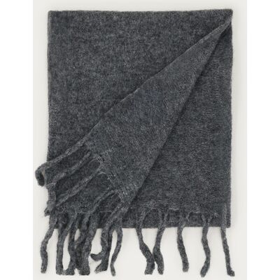 Écharpe en maille gris foncé avec franges My Jewellery Gris foncé One size fehomme Écharpe en maille gris foncé avec franges My Jewellery Gris foncé One size fehomme