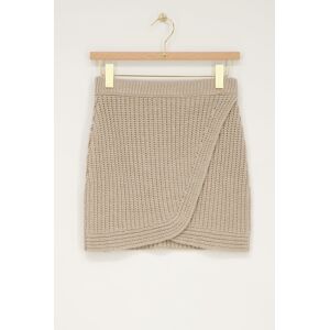 Jupe en maille beige My Jewellery Beige XS fehomme Jupe en maille beige My Jewellery Beige XS fehomme