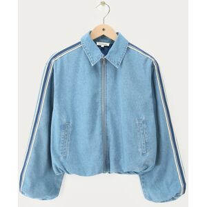 Veste en denim bleu clair à bandes latérales My Jewellery Bleu clair S fehomme Veste en denim bleu clair à bandes latérales My Jewellery Bleu clair S fehomme