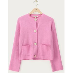 Cardigan en maille rose à boutons dorés My Jewellery Rose M fehomme Cardigan en maille rose à boutons dorés My Jewellery Rose M fehomme