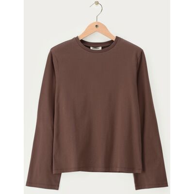 T-shirt oversize marron à manches longues et épaulettes My Jewellery Marron XL fehomme T-shirt oversize marron à manches longues et épaulettes My Jewellery Marron XL fehomme