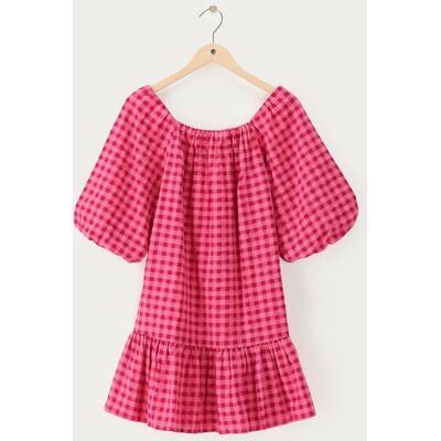 Robe à épaules dénudées en tissu écossais rose My Jewellery Rose S fehomme Robe à épaules dénudées en tissu écossais rose My Jewellery Rose S fehomme